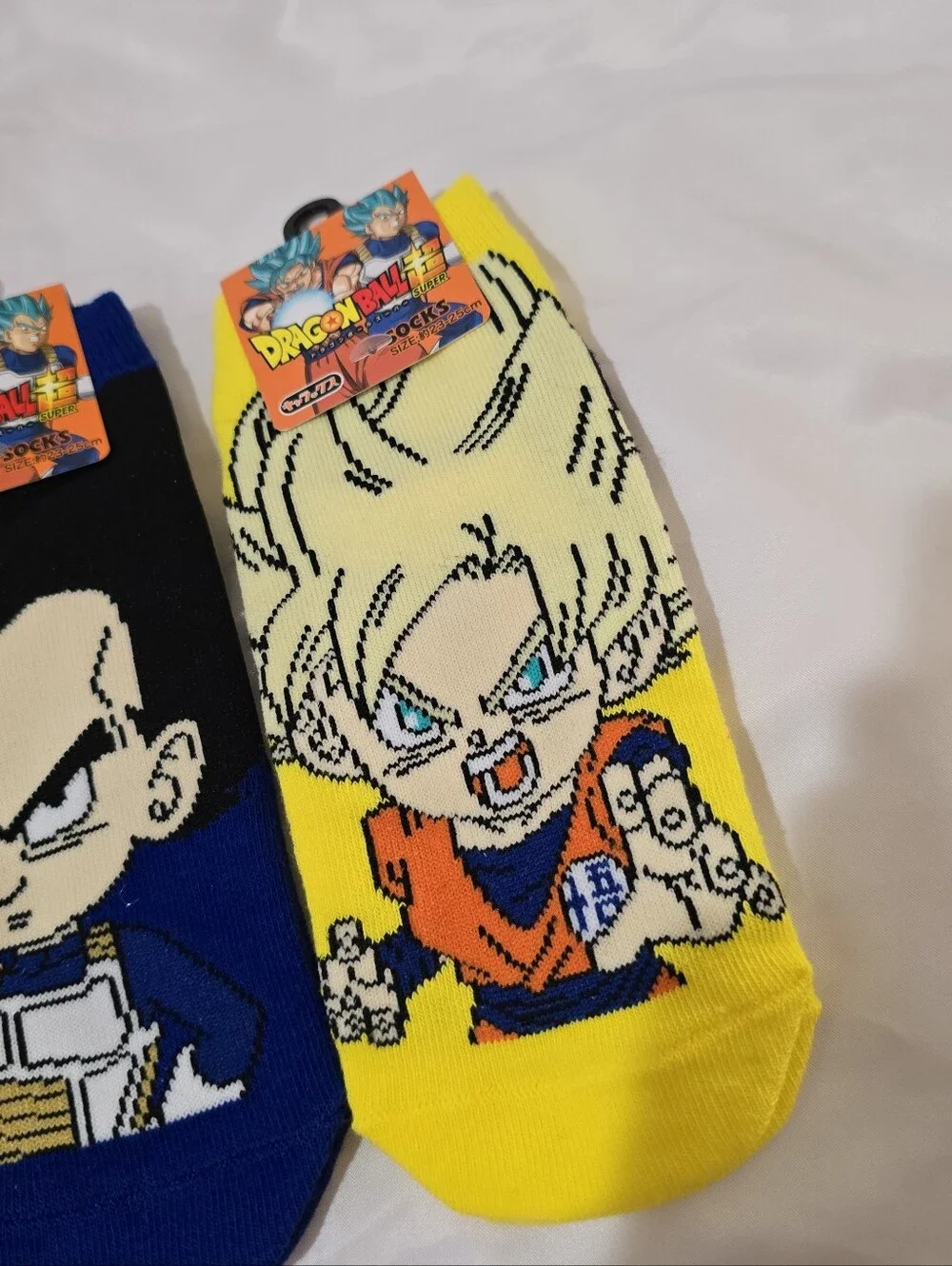 NWT Dragon Ball Anime Novelty No Show Socks Bundle Japan Goku Vegeta 23-25 cm